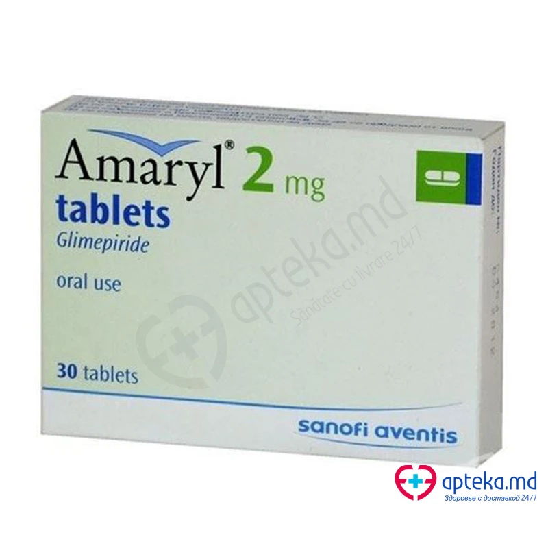 Амарил 2 мг табл 2 мг N15x2 Амарил 2 мг табл 2 мг N15x2
