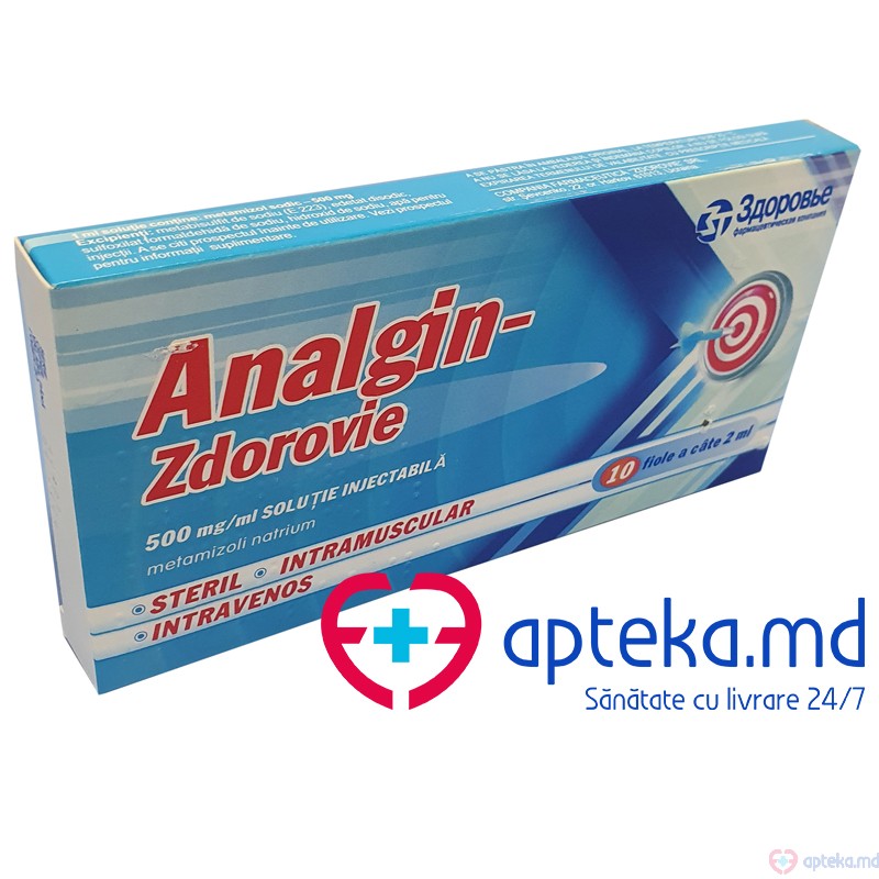 Analgin-Zdorovie sol. inj. 50% 2 ml N10