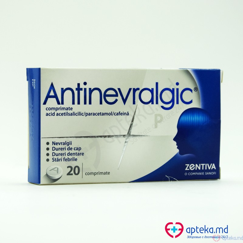 Antinevralgic P comp. 250 mg + 150 mg + 20 mg N10x2