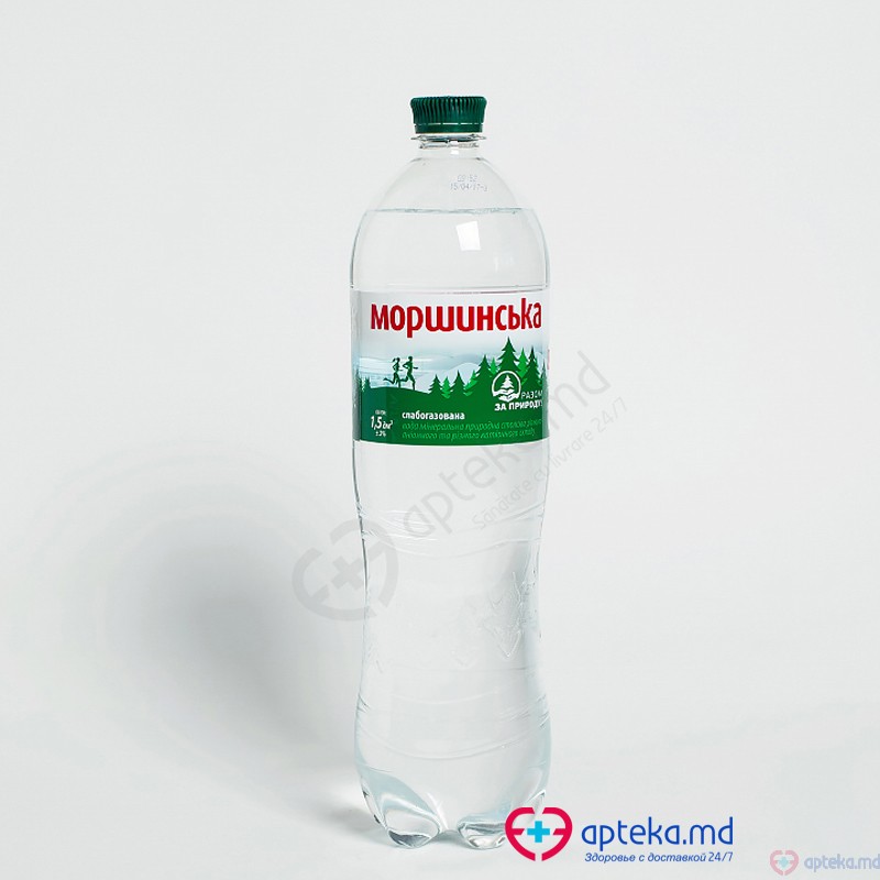 Apa minerala "Моршинская" 1.5L (slabogaz.)