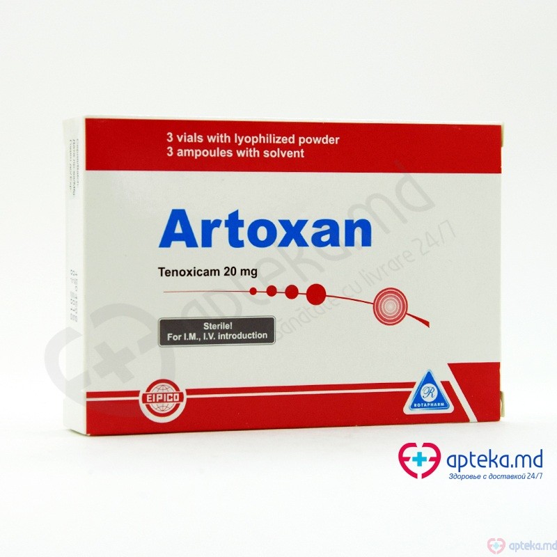 Artoxan pulb.+solv./sol. inj. 20 mg N3 + 2 ml N3