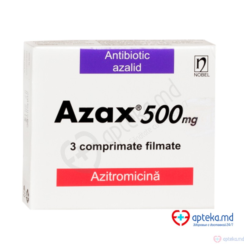 Azax comp. film. 500 mg N3