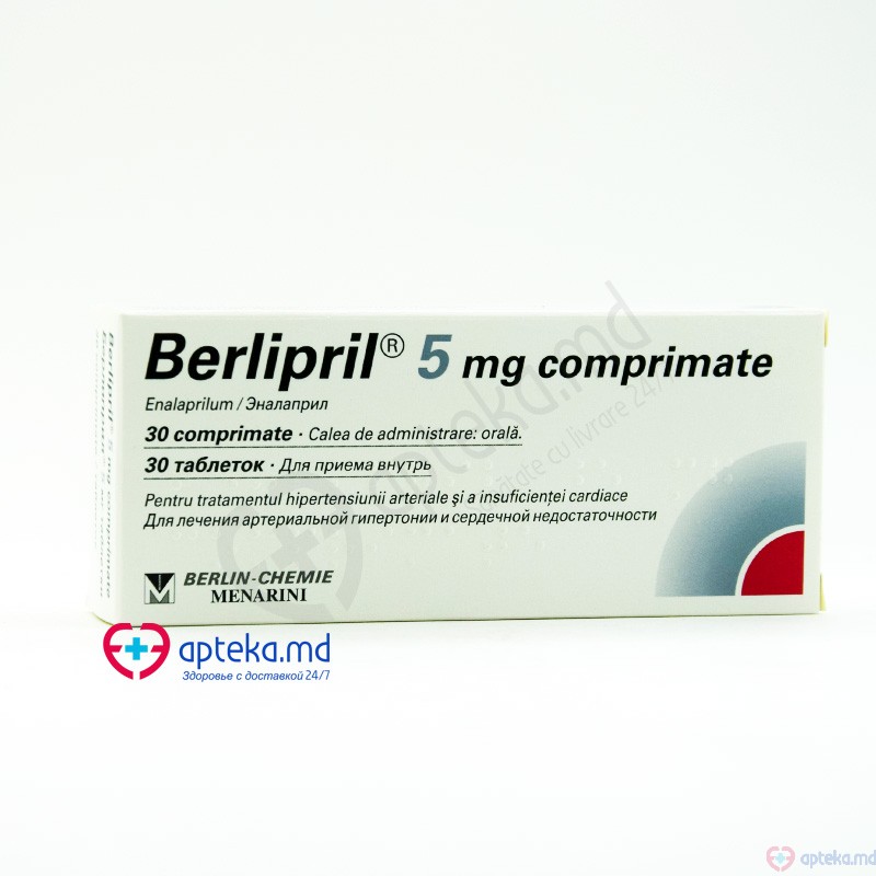 Berlipril 5 comp. 5 mg N10x3