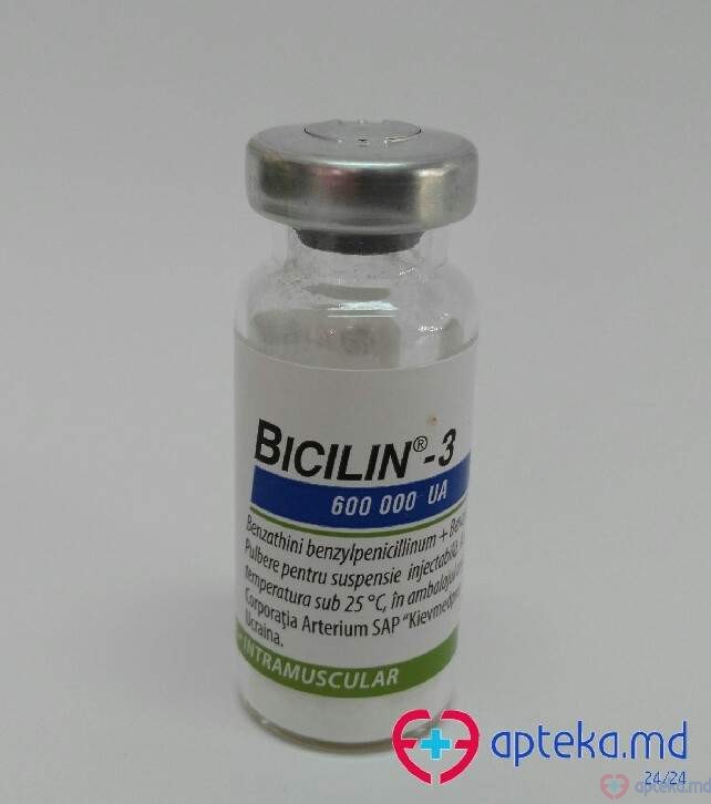 Bicilin-3 pulb./sol. inj. 600000 UA N1