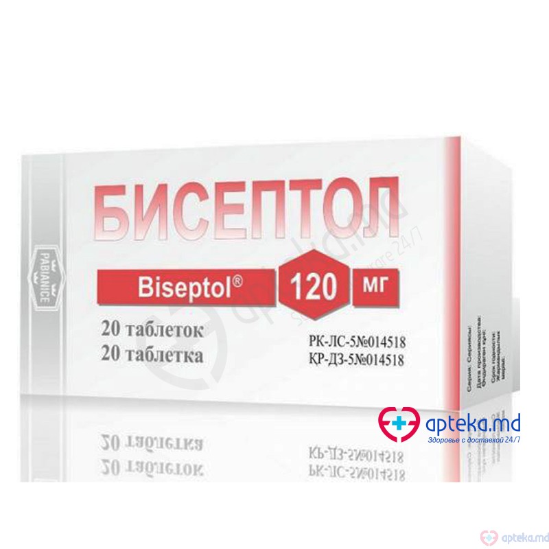 Biseptol 120 comp. 100 mg + 20 mg N20