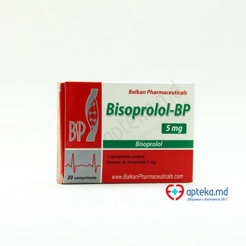 Бисопролол-BP табл 5 мг N20 Бисопролол-BP табл 5 мг N20