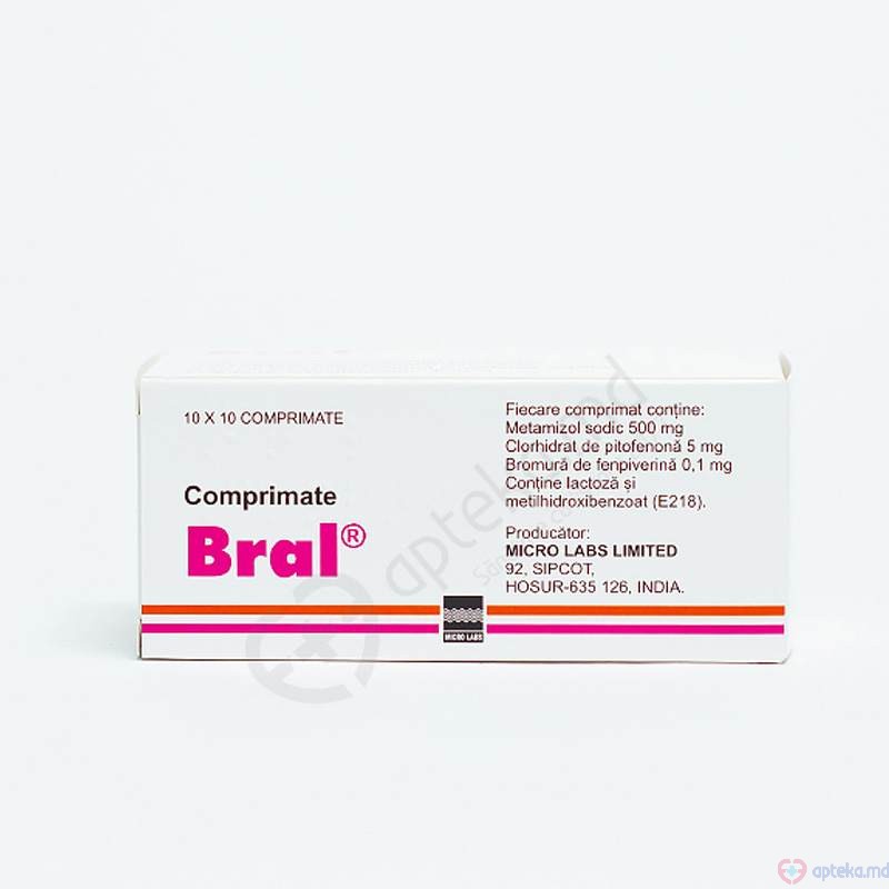 Bral comp. 500 mg + 5 mg + 0,1 mg N10x10