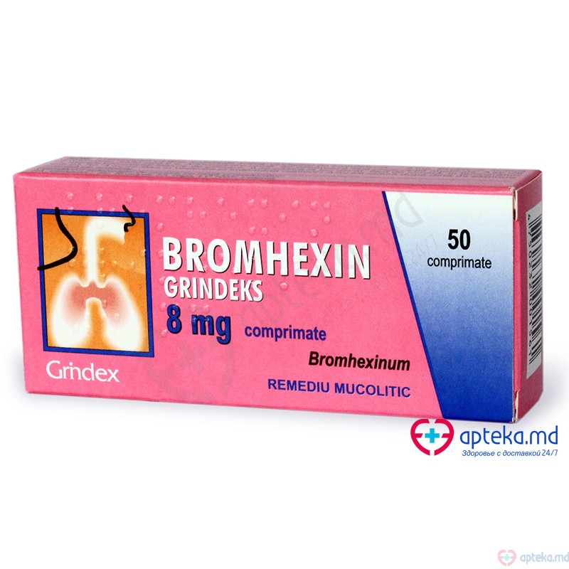 Bromhexin Grindeks comp. 8 mg N10x5