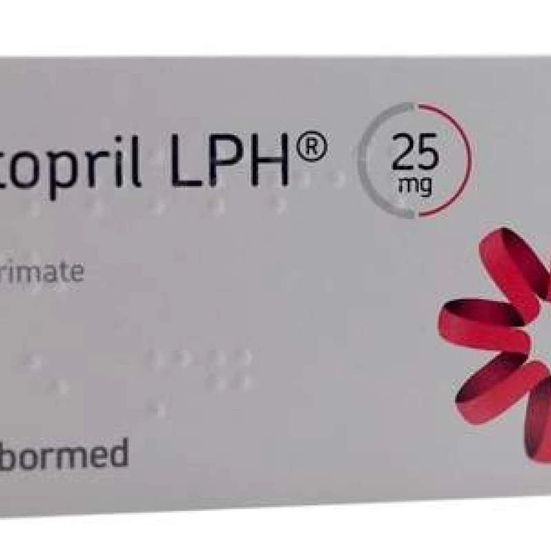 Каптоприл LPH, таб 25мг, N10x3 Каптоприл LPH, таб 25мг, N10x3