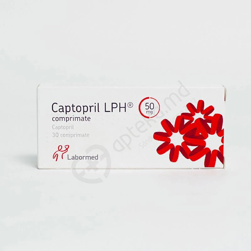 Каптоприл LPH, таб 50мг, N10x3 Каптоприл LPH, таб 50мг, N10x3