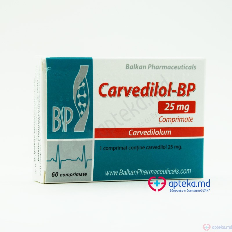 Carvedilol comp. 25 mg N20x3