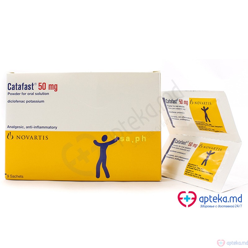 Catafast pulb./sol. orala 50 mg N3x7