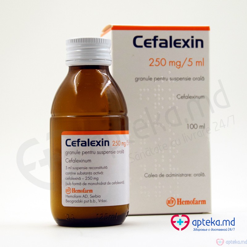 Cephalexin 250mg/5ml susp. 100ml