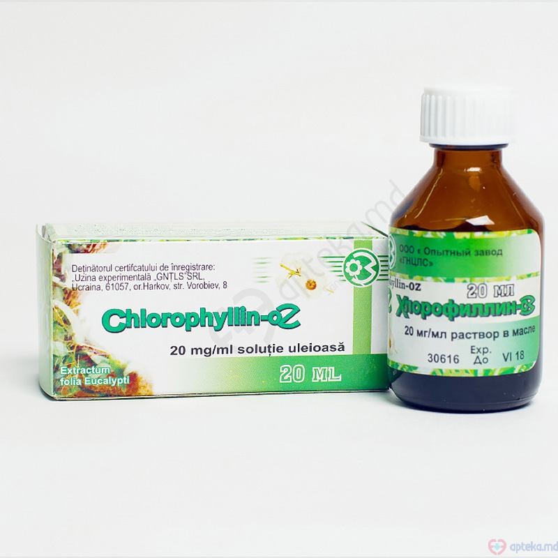 Chlorophyllin-OZ sol. uleioasa 20 mg/ml 20 ml N1