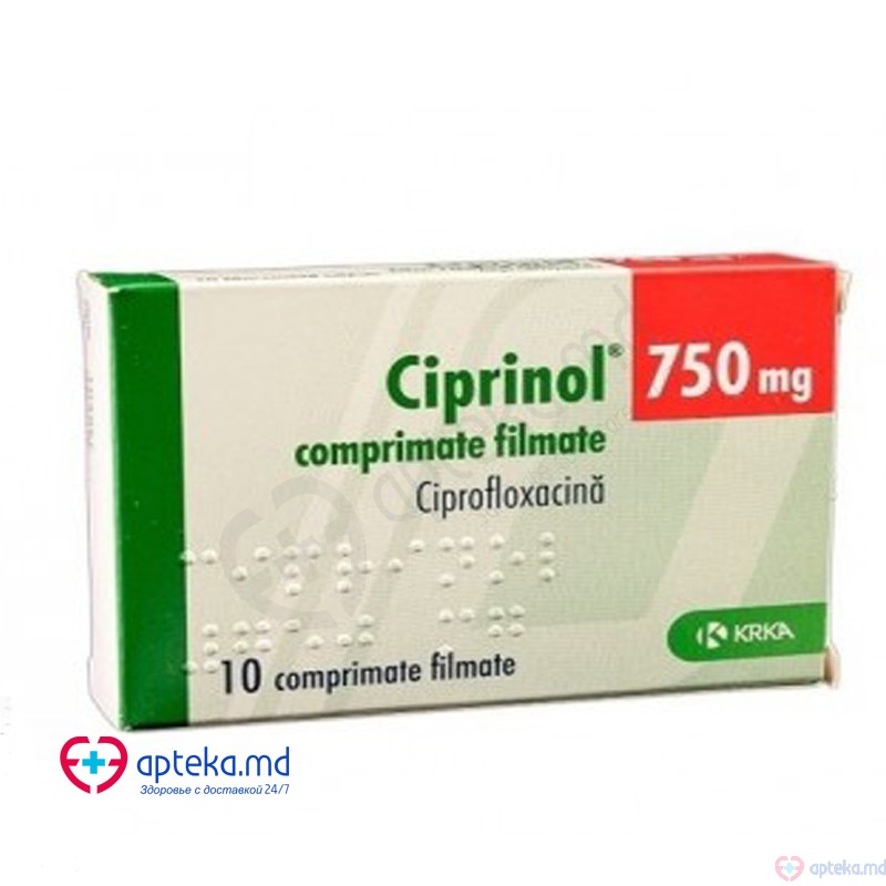 Ciprinol 750 mg comp. film. 750 mg N10