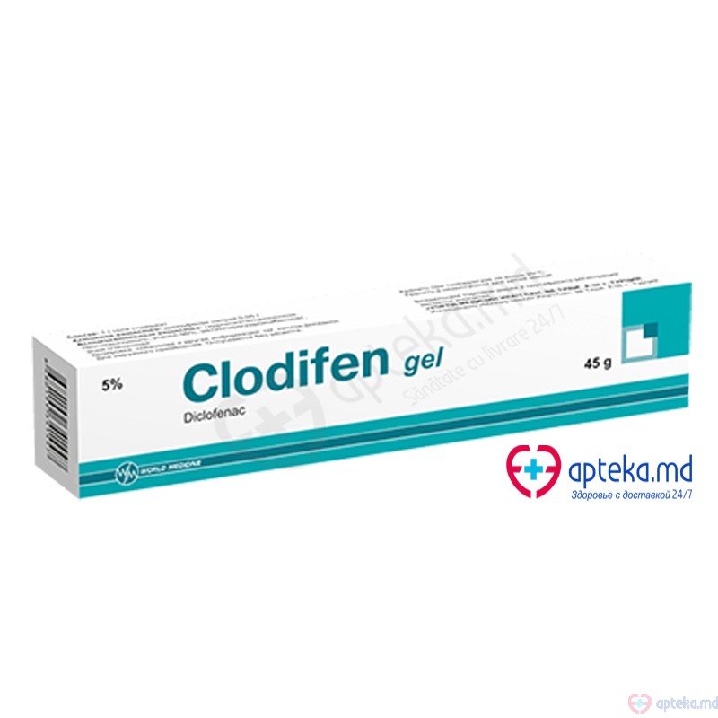 Clodifen gel 5 % 45 g N1