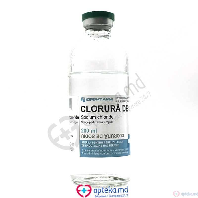 Clorura de sodiu sol. perf. 0,9% 200 ml N1