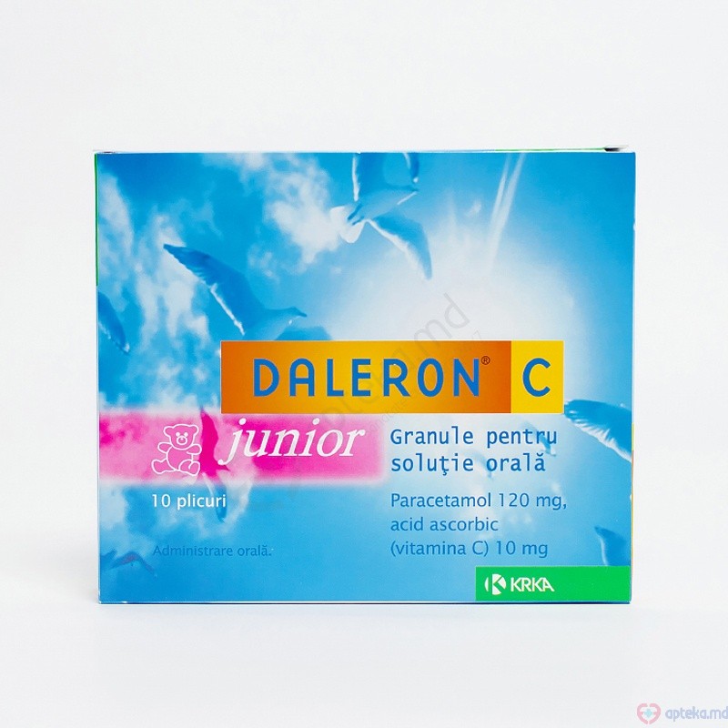 Daleron C junior gran./sol. orala 120 mg + 10 mg/ N2x5