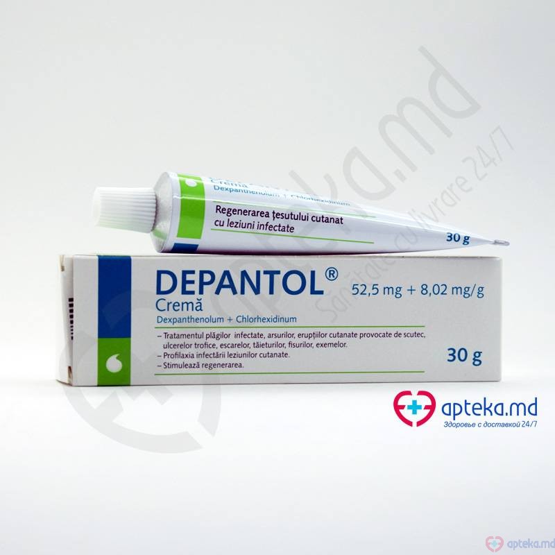 Depantol crema 52,5 mg + 8,02 mg/g 30 g N1