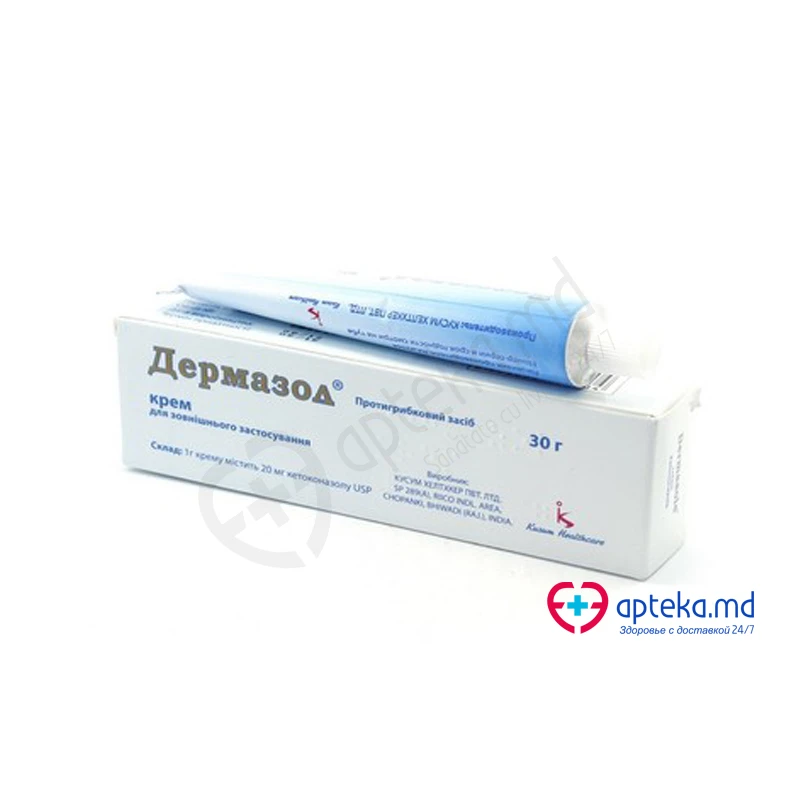 Дермазол, крем 20мг/г, 30 г Дермазол, крем 20мг/г, 30 г