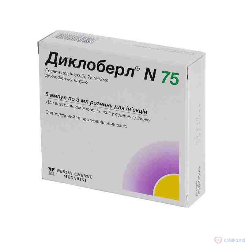 Dicloberl N75 sol. inj. 75 mg/3 ml N5