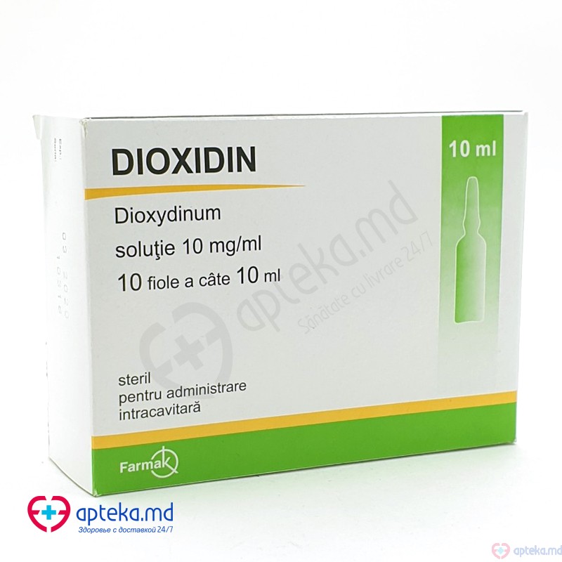 Dioxidin sol. 10 mg/ml 10 ml N5x2