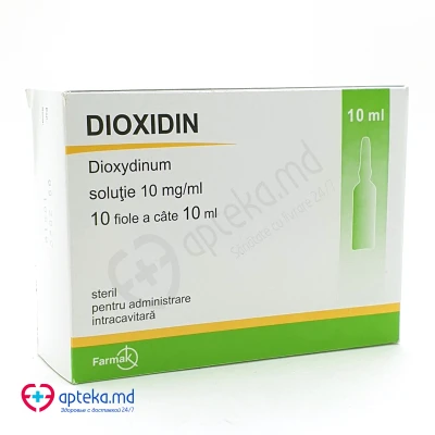 Dioxidin sol. 10 mg/ml 10 ml N5x2