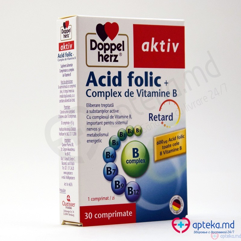 Doppelherz Acid Folic+Complex de Vit.B N30