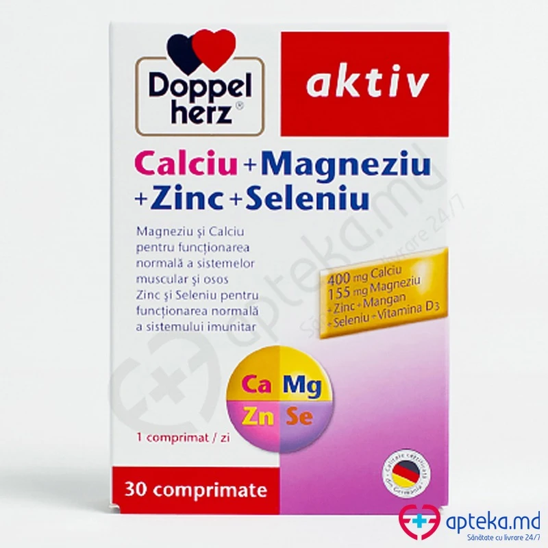 Доппельгерц Ca+Mg+Zn+Se табл N10x3 Доппельгерц Ca+Mg+Zn+Se табл N10x3