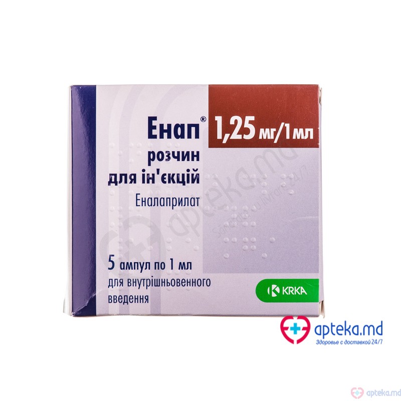 Enap sol. inj. 1,25 mg/ml 1 ml N5