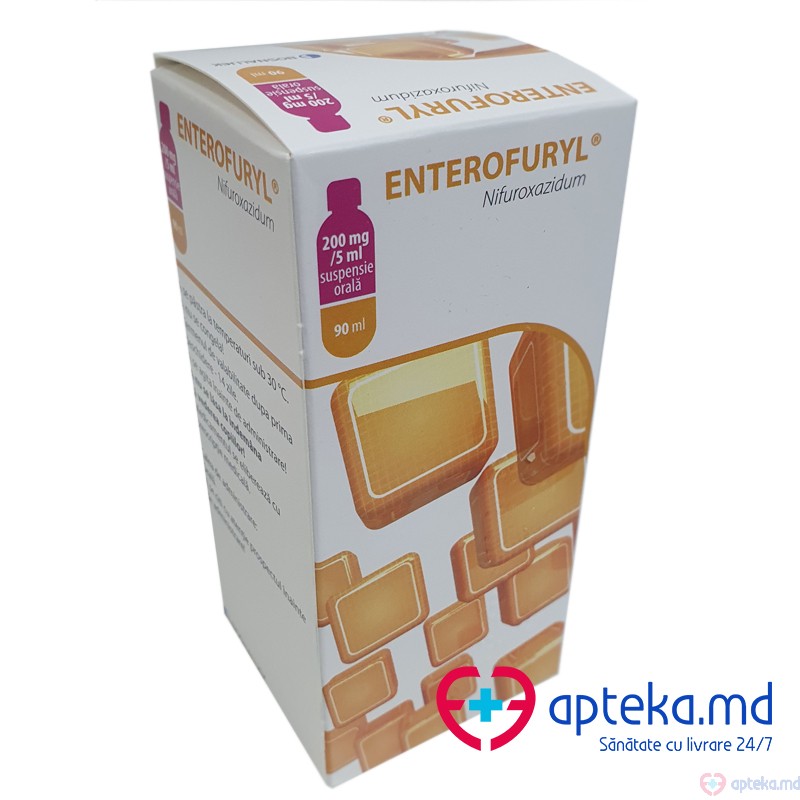 Enterofuryl susp. orala 200 mg/5 ml 90 ml N1