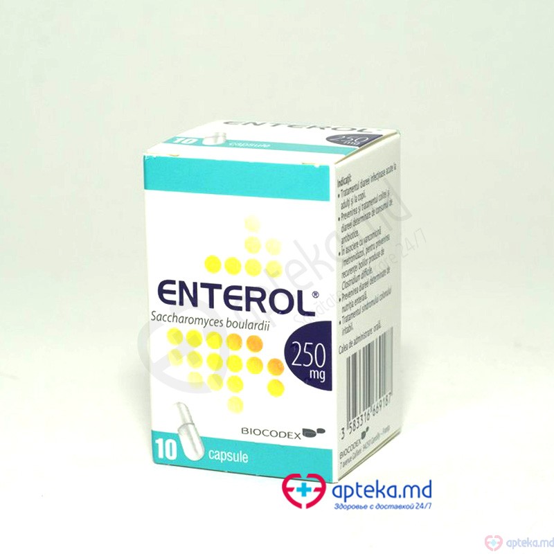 Enterol caps. 250 mg N10