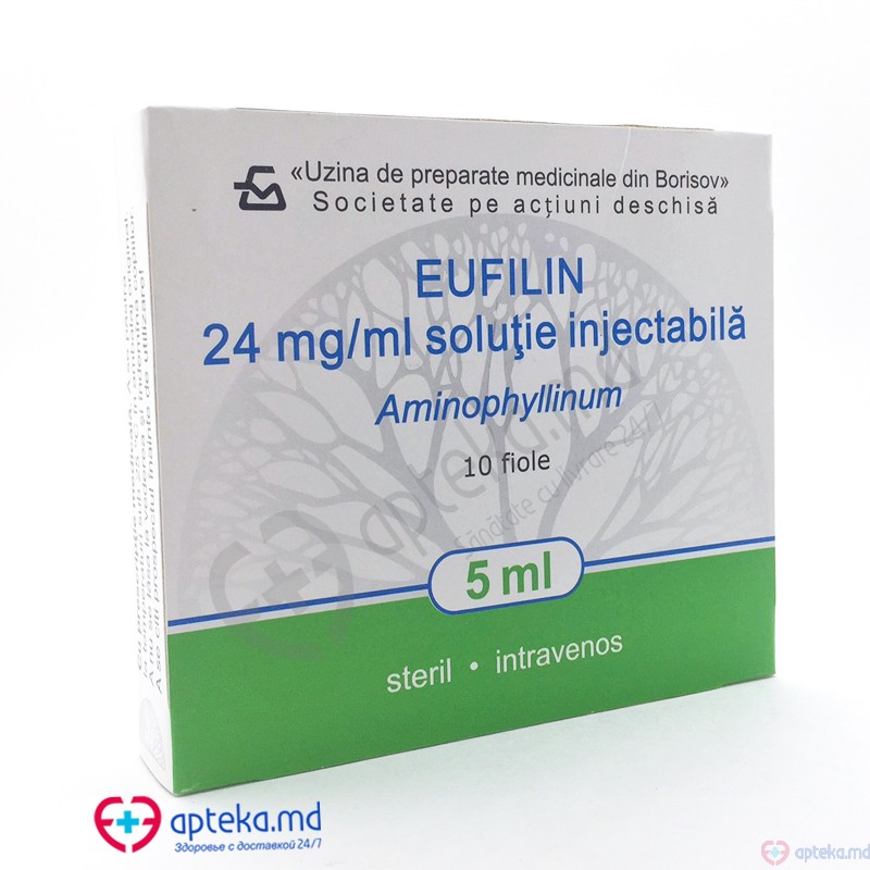 Eufilin sol. inj. 2,4% 5 ml N5x2