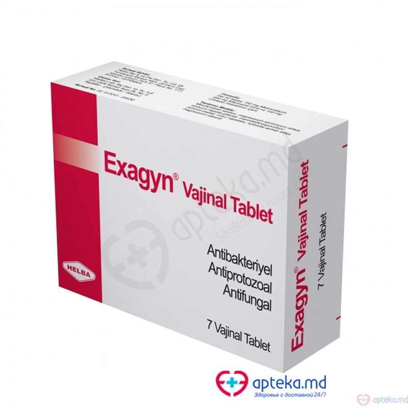 Exagyn comp. vag. 750 mg + 200 mg + 100 mg N3+N4