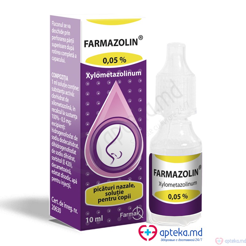 Farmazolin pic. naz., sol. 0,05% 10 ml N1