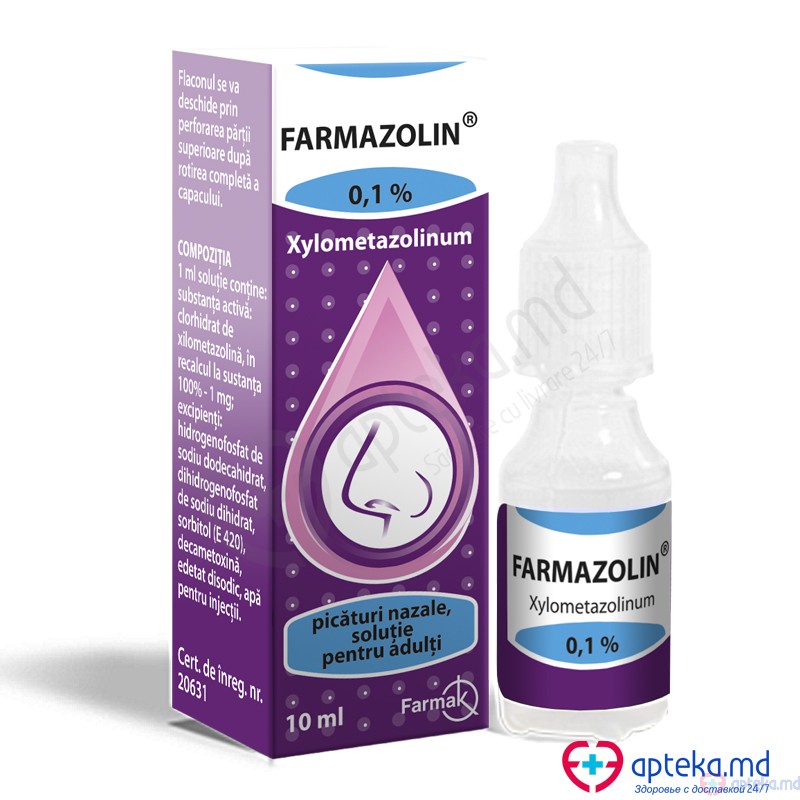 Farmazolin pic. naz., sol. 0,1% 10 ml N1