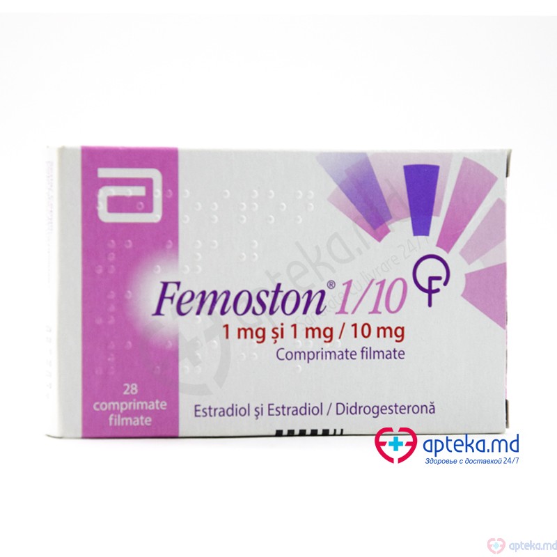 Femoston 1/10 comp. film. 1 mg; 1 mg + 10 mg N(14 + 14)