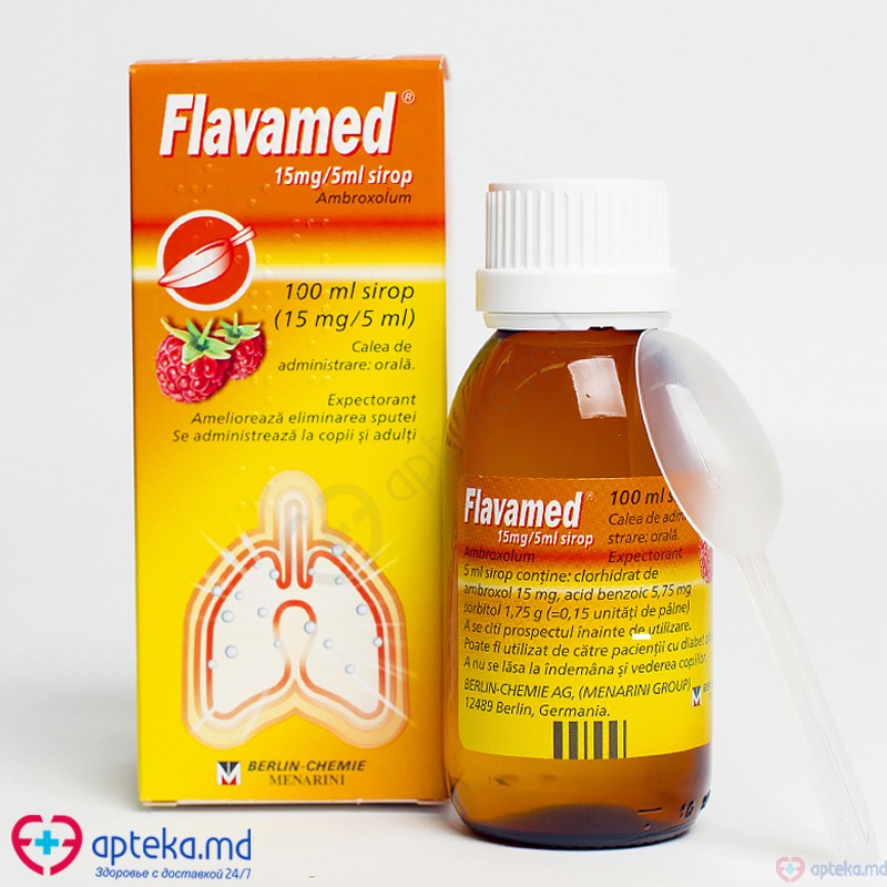 Flavamed sirop 15 mg/5 ml 100 ml N1