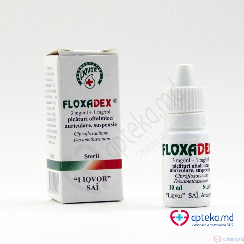 Floxadex pic. oft./auric., susp. 3 mg + 1 mg/ml 10 ml N1