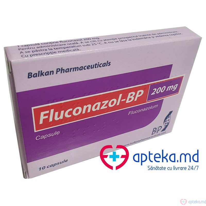 Fluconazol caps. 200 mg N10