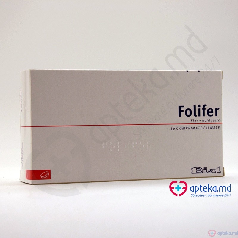 Folifer comp. film. 288 mg/1 mg N10x6