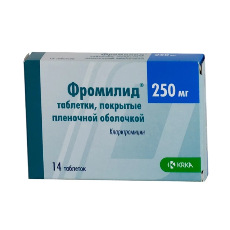 Фромилид 250, таб п/о 250мг, N7x2 Фромилид 250, таб п/о 250мг, N7x2