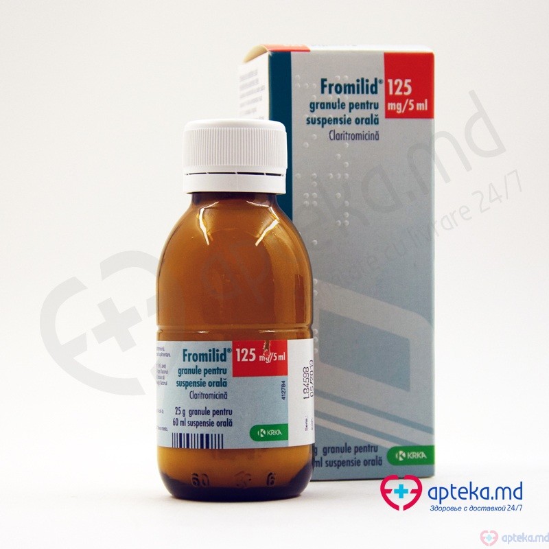 Fromilid gran./susp. orala 125 mg/5 ml 60 ml N1