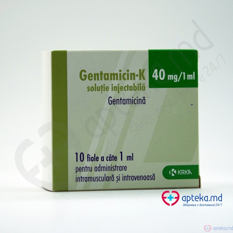 Gentamicin-K sol. inj. 40 mg/ml N5x2