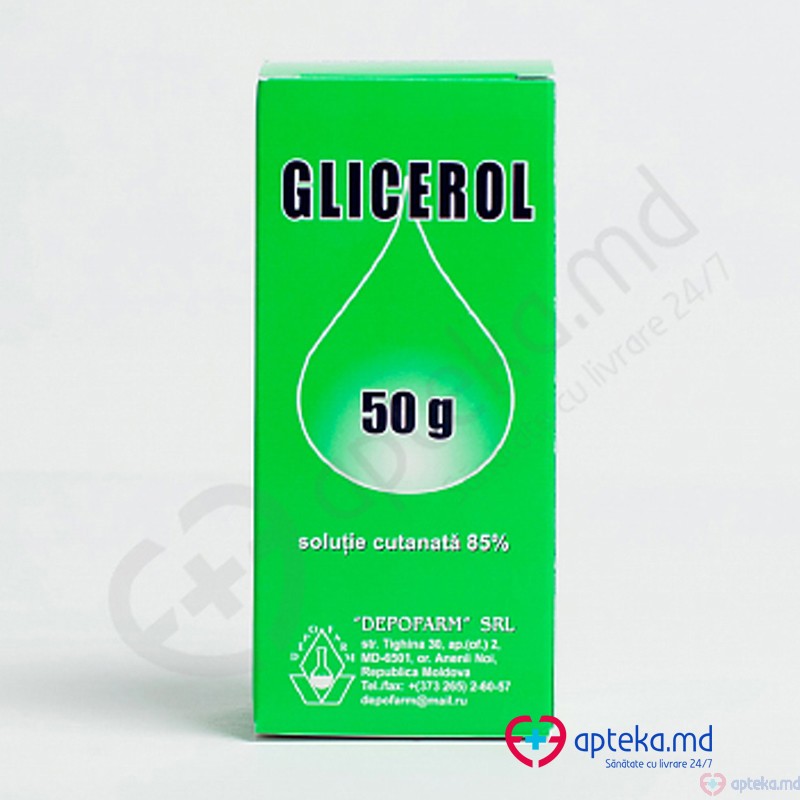 Glicerol 50g solutie cutanata 85%