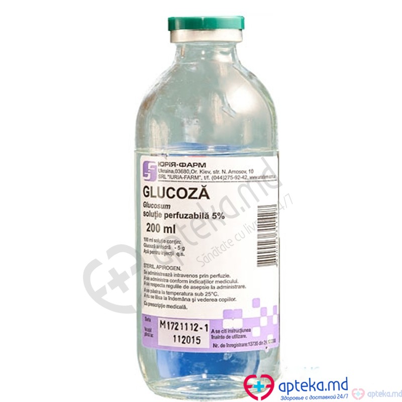 Glucoza sol. perf. 5% 200 ml N1