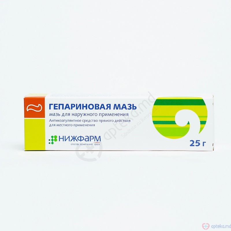 Heparin ung. 10000 UA + 4 g + 0,08 g/100 g 25 g N1