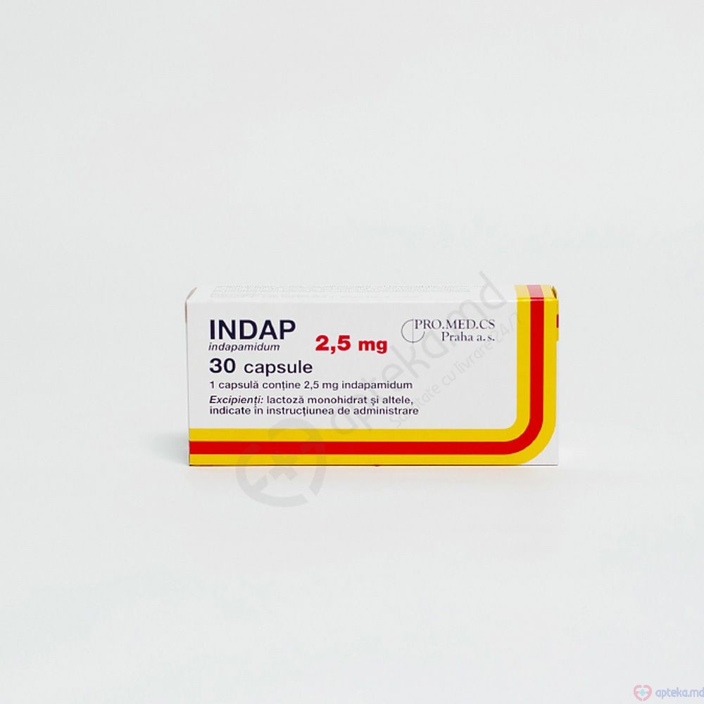 Indap caps. 2,5 mg N10x3