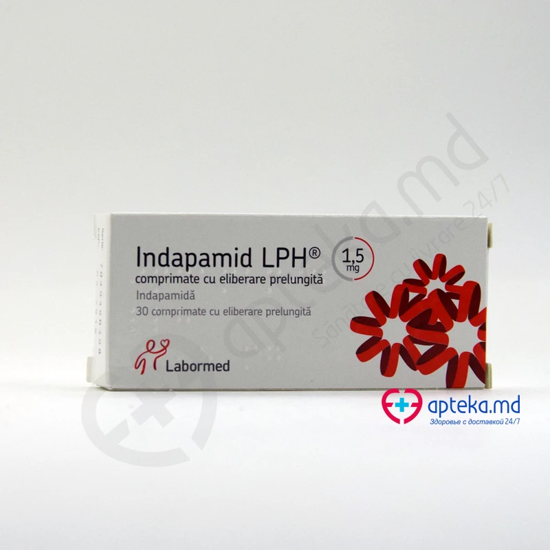 Индапамид LPH, таб п/о пролонг 1.5мг, N10x3 Индапамид LPH, таб п/о пролонг 1.5мг, N10x3
