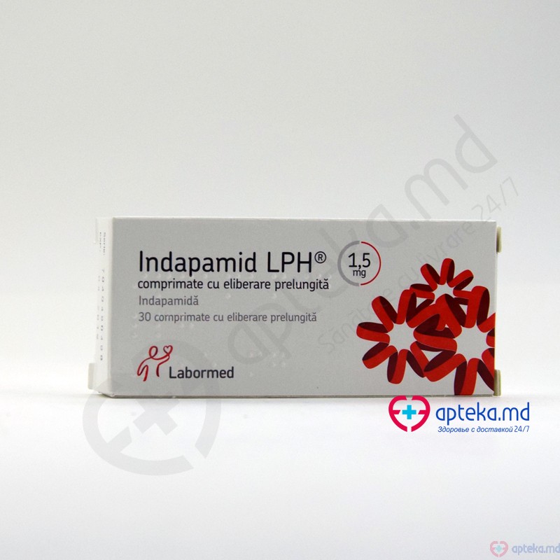 Indapamid LPH 1,5 mg comp. film. elib. prel. 1,5 mg N10x3